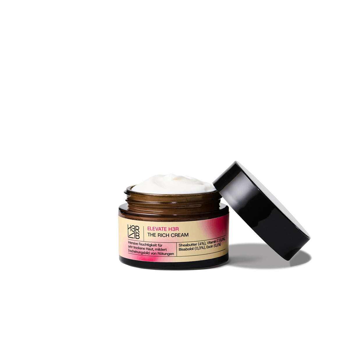 Rich Cream Tiegel mit offenem Deckel