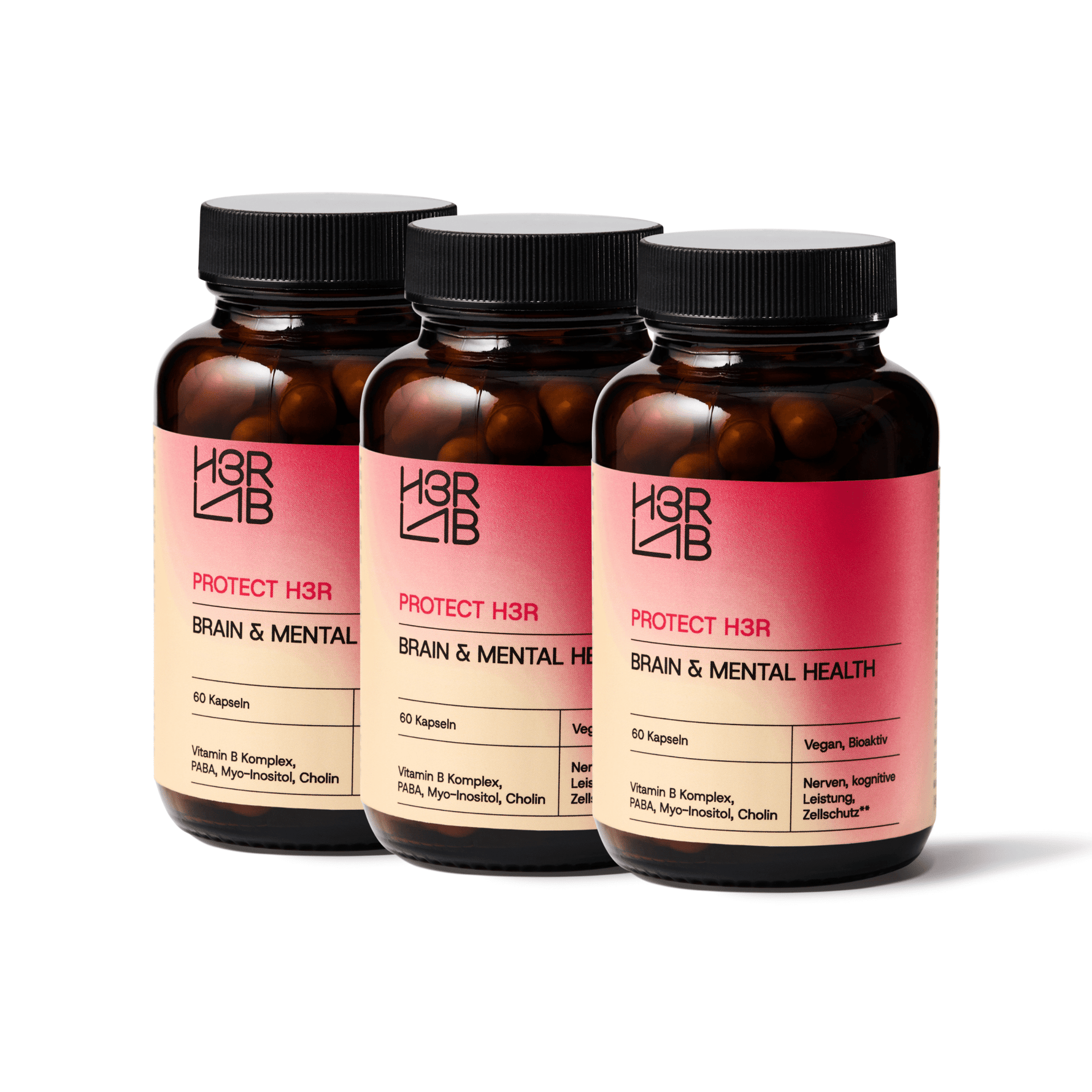 H3R LAB Gehirn und mental Gesundheit, anschauliche Illustration eines Gehirns mit Fokus auf mentale Gesundheit