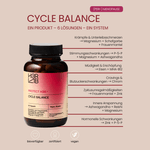 H3R LAB Cycle Balance Fahrradreifen mit stabiler Profilstruktur auf einem Fahrradrahmen.