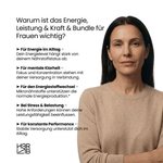 H3R LAB Energie, Leistung und Kraft Bundle mit Nahrungsergänzungsmitteln, zeigt die Produktverpackungen vor einem weißen Hintergrund.