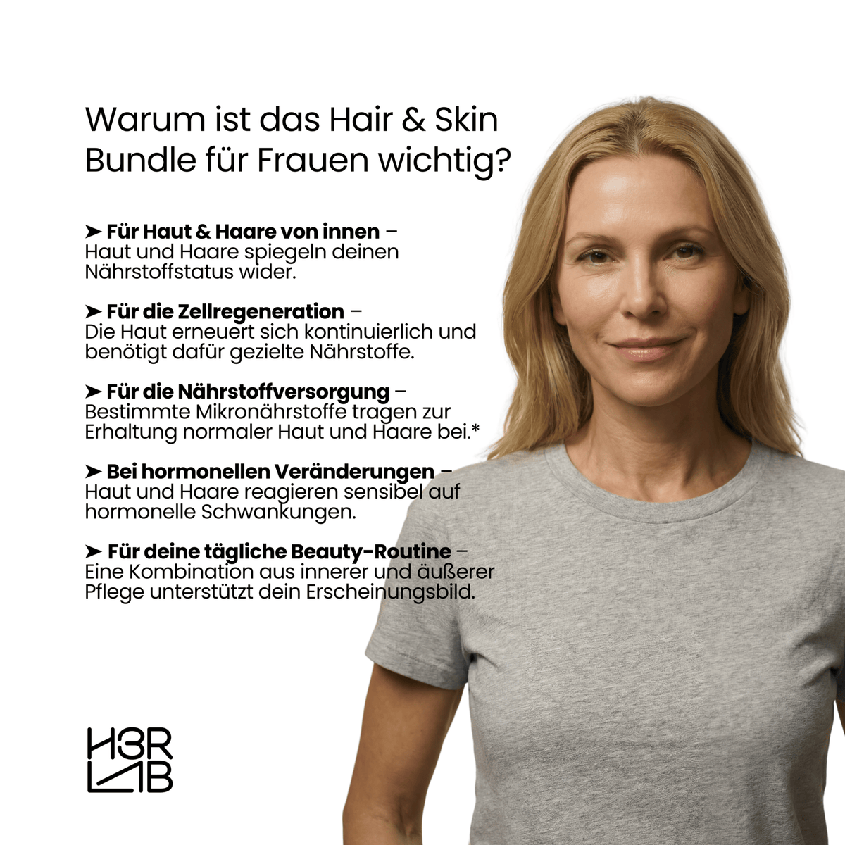 H3R LAB Haar- und Hautpflege-Set mit Shampoo, Conditioner und Hautpflegeprodukten, natürliche Pflege für Haare und Haut