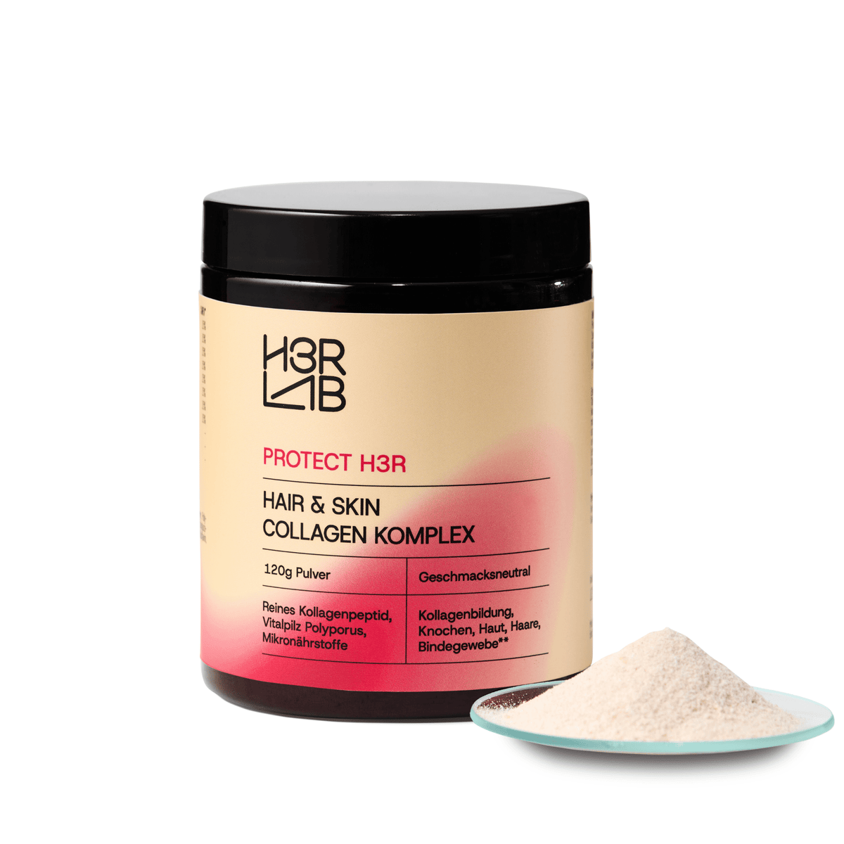 H3R LAB Haar- und Hautpflege-Set mit Shampoo, Conditioner und Hautcreme, gepflegte Haare und gesunde Haut, Produktbild