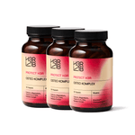 H3R LAB Osteo Komplex mit Kapseln, zeigt die Verpackung und Kapseln des Nahrungsergänzungsmittels für Knochenstärkung