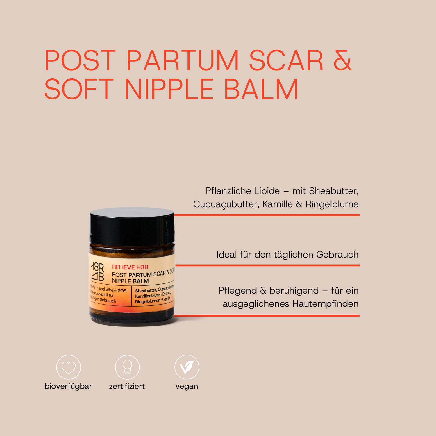 Post Partum Narben- & SOS Brustwarzensalbe (30ml)