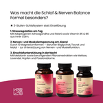 H3R LAB Schlaf & Nerven Balance Bundle mit Kapseln und Kräutern für besseren Schlaf und Nervengesundheit
