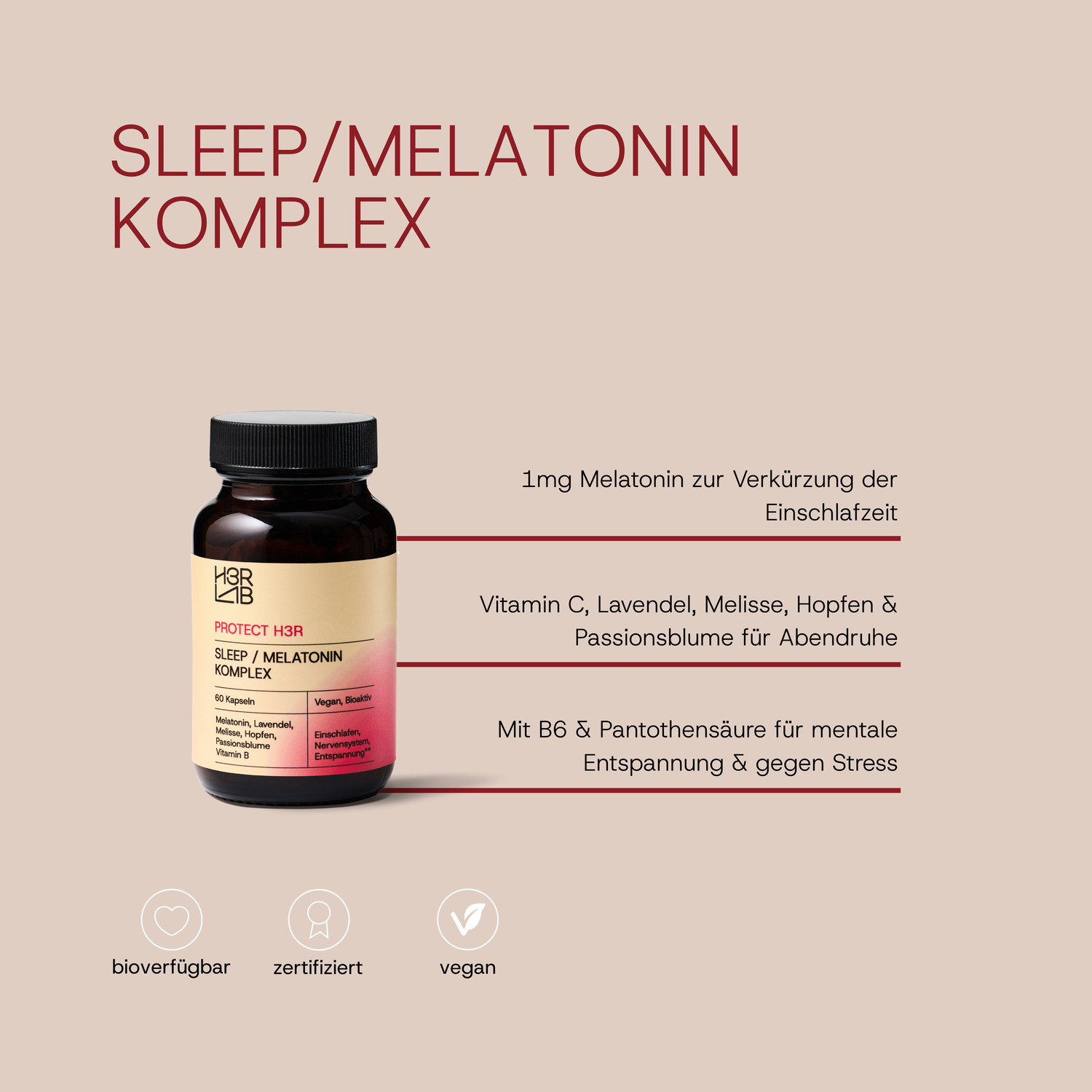 SLEEP / MELATONIN KOMPLEX (60 Kapseln)