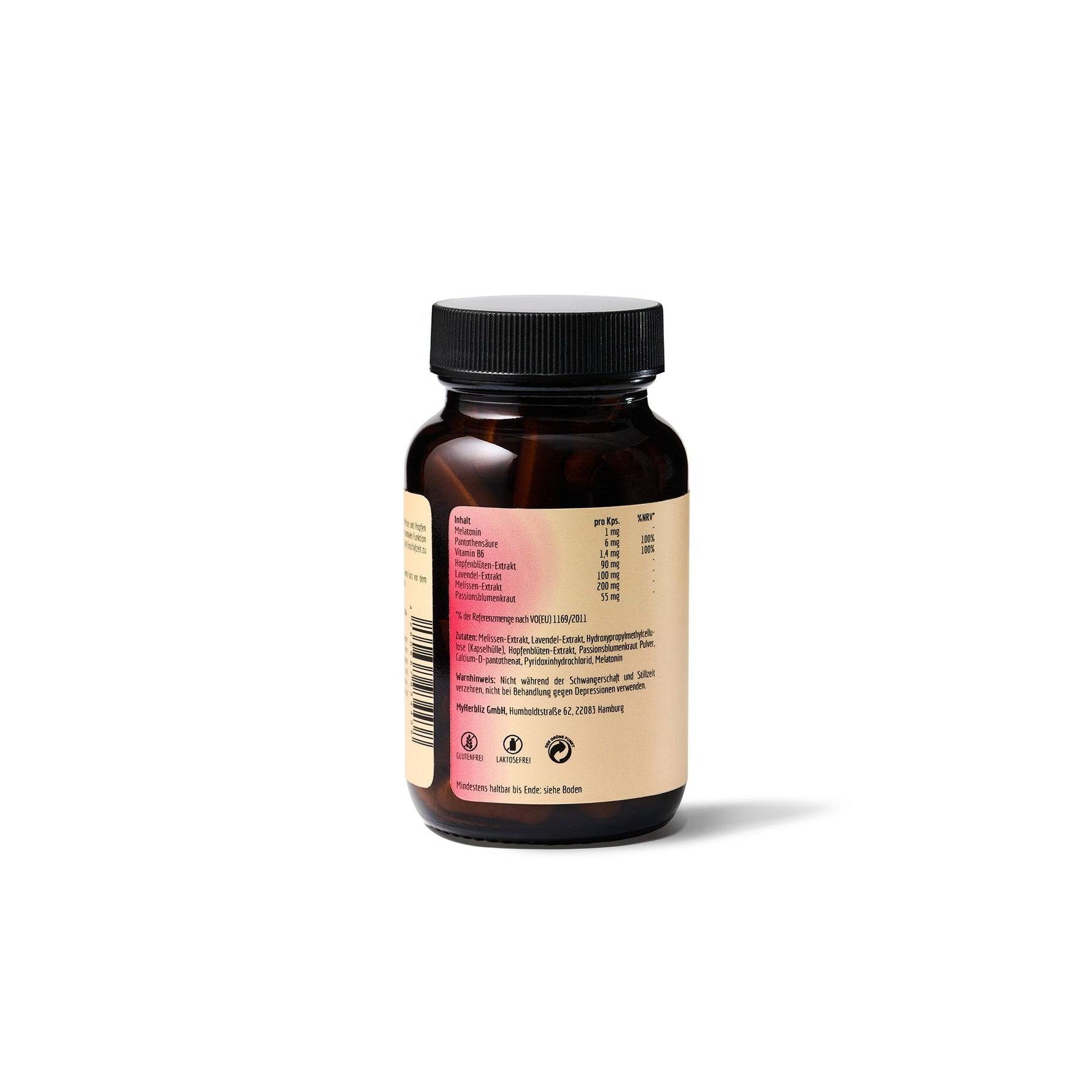 H3R LAB Schlaf/Melatonin Komplex 1mg in Kapseln, nächtliche Beruhigung und erholsamer Schlaf