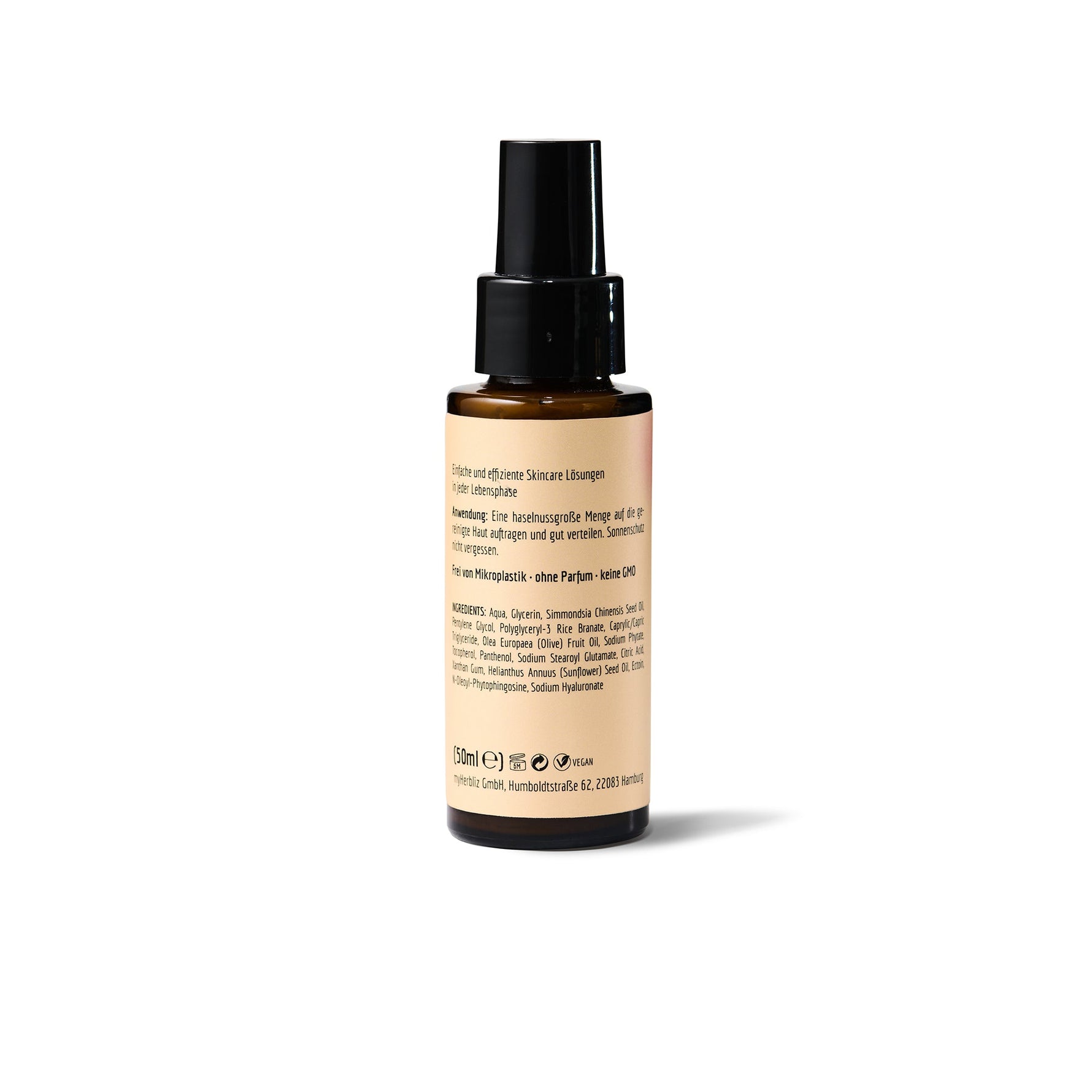 H3R LAB The Skin Barrier Fluid mit Ceramid und Ectoin in einer 50ml Flasche, feuchtigkeitsspendende Hautpflege.