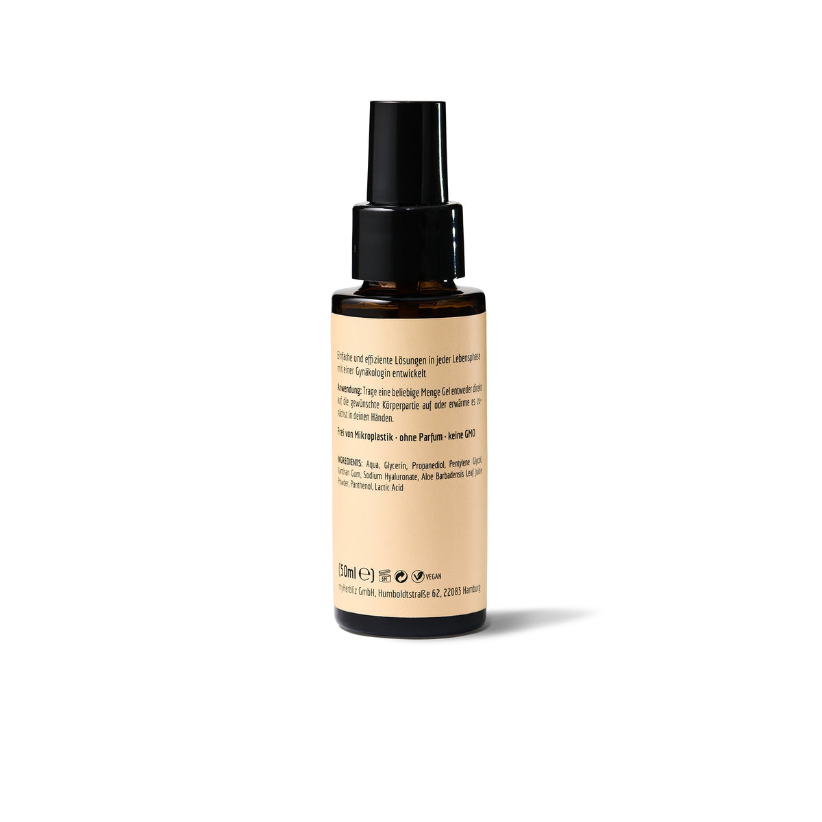 Vaginalgel mit Aloe Vera in 50ml Flasche, H3R LAB, feuchtigkeitsspendend und beruhigend für die Sensitive Zone.