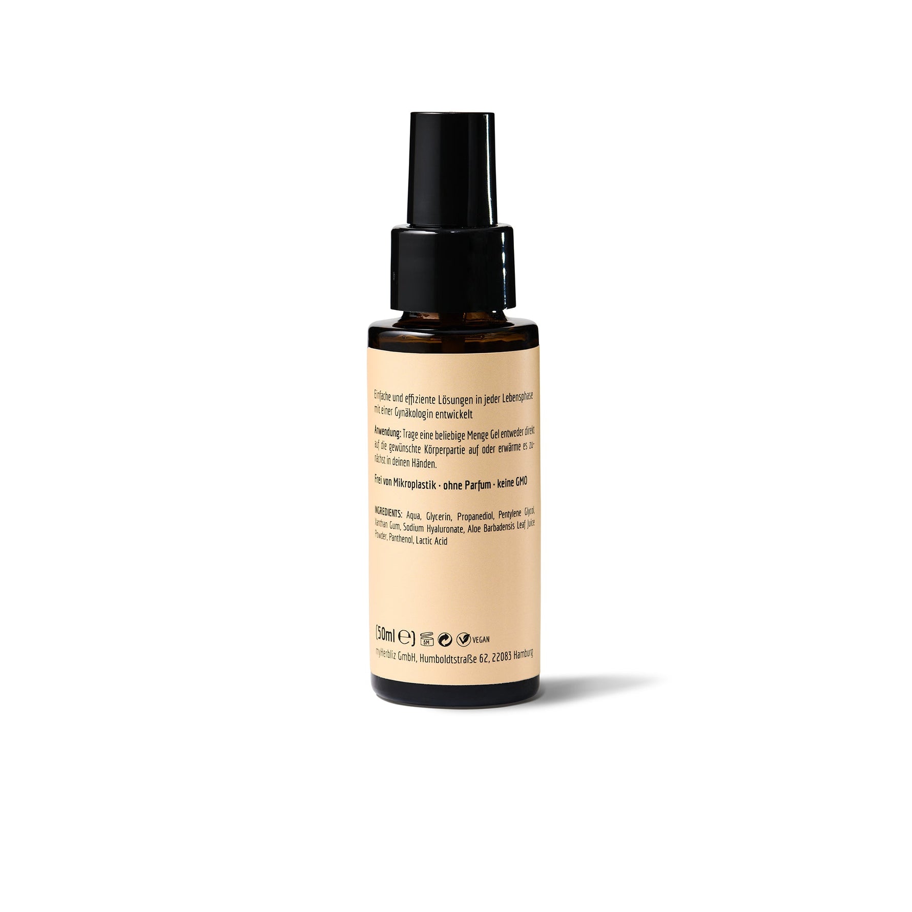 Vaginalgel mit Aloe Vera in 50ml Flasche, H3R LAB, feuchtigkeitsspendend und beruhigend für die Sensitive Zone.